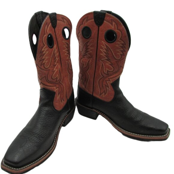 Ariat Heritage Roughstock Square Toe Brown Men's Size 13D Cowboy Western Boots